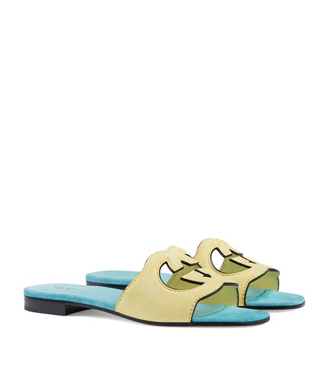 gucci yellow sandals|Gucci sandals original.